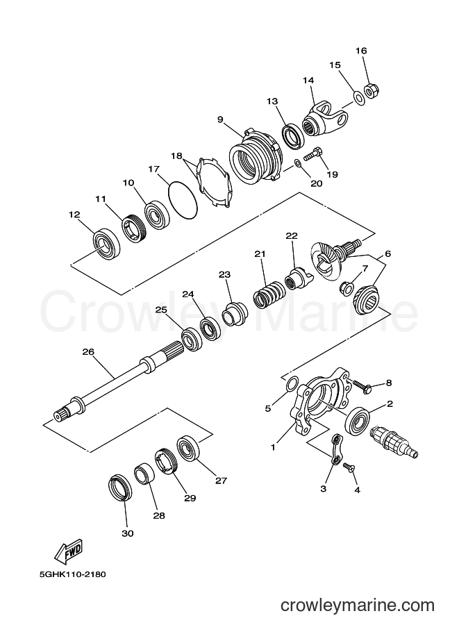 2003 ATV YFM400FWAN - YFM400FWAN (5TE3) [020] - MIDDLE DRIVE GEAR