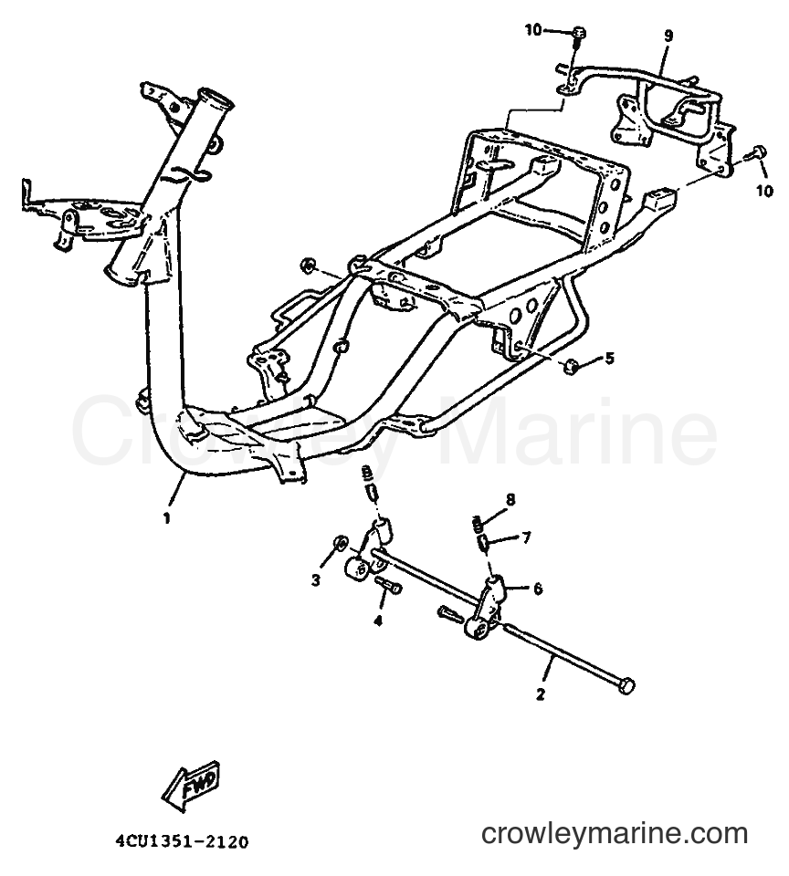 1994 Scooter YE50 - YE50 (4FW4) [999] - FRAME