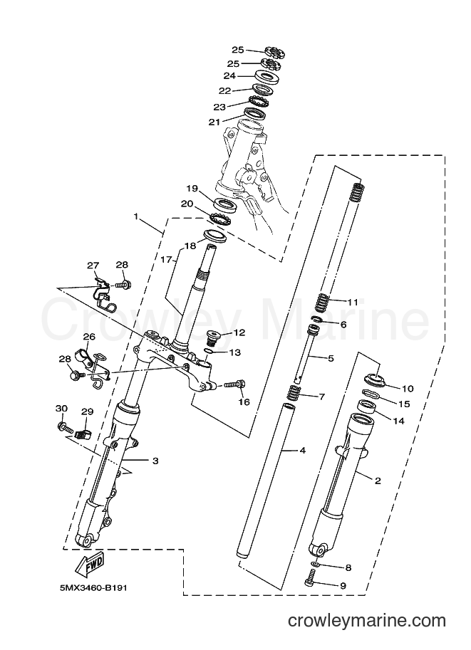 Yamaha Motors AT115 (5MX4) [010] - STEERING