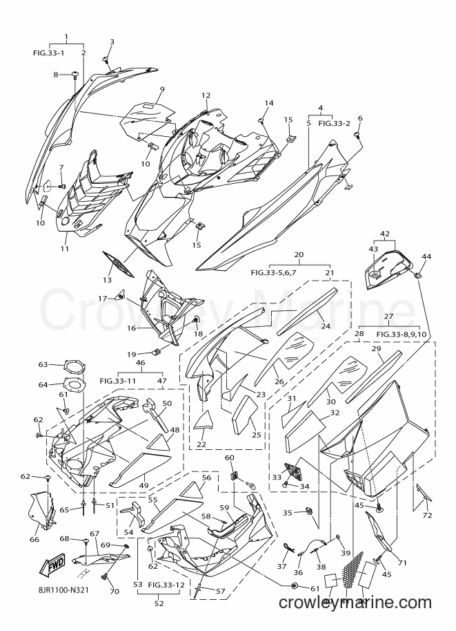 2014 Snowmobile SRV10XS - SRV10XS (8JR1) [010] - SHROUD