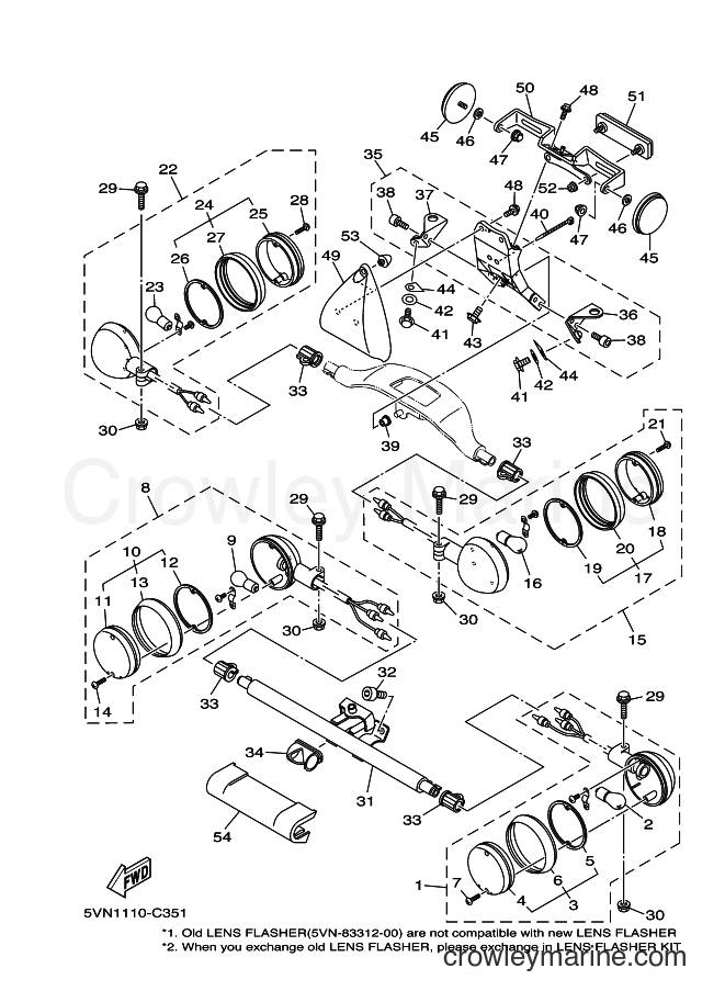 Yamaha Motors XV1700A (5VN6) [010] - FLASHER LIGHT