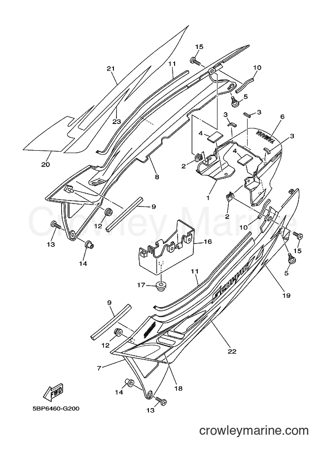 Yamaha Motors SX-4 (5BP7) [010] - SIDE COVER