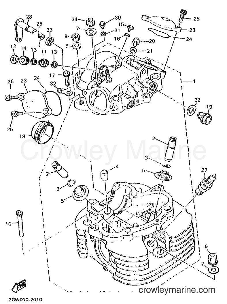 Yamaha Motors SR500 (3EB5) [999] - CYLINDER HEAD
