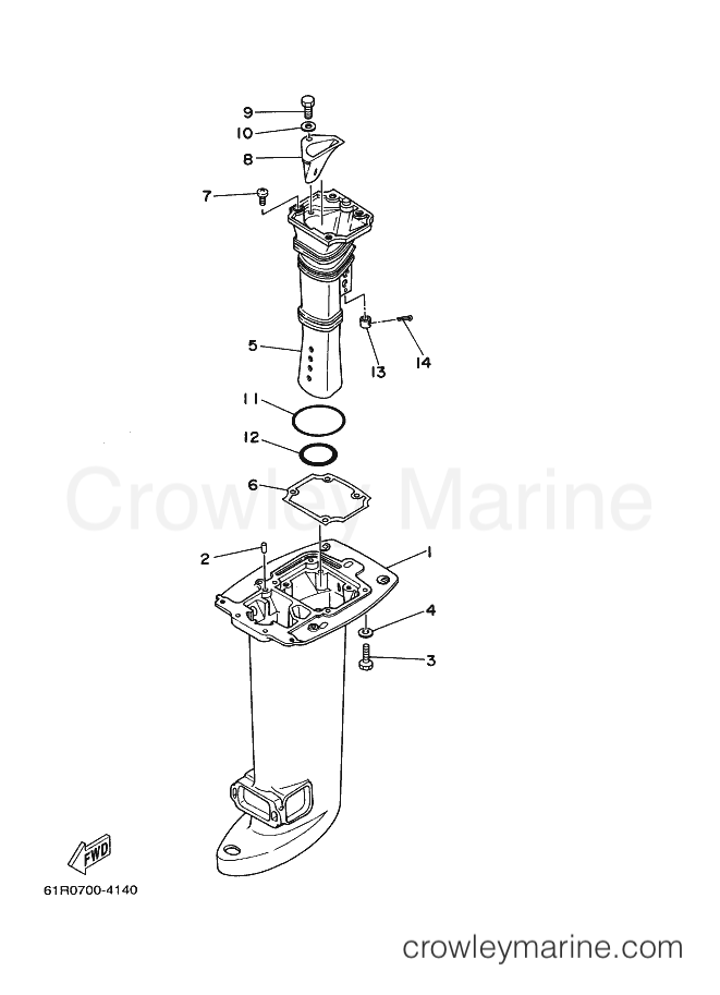 Yamaha Motors 30G (61T) [090] - UPPER CASING
