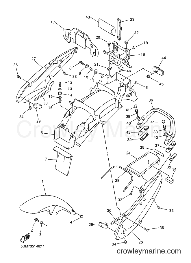 2000 Street Bike FZS600 - FZS600 (5DM8) [010] - FENDER