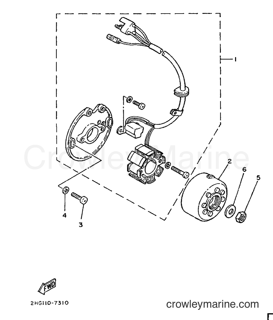 1987 Dirt Bike YZ125 - YZ125 (2HG) [999] - GENERATOR
