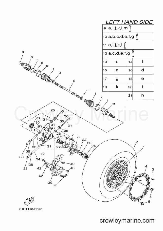 2017 ATV YXZ1000ES - YXZ1000ES (2HCF) [010] - REAR WHEEL