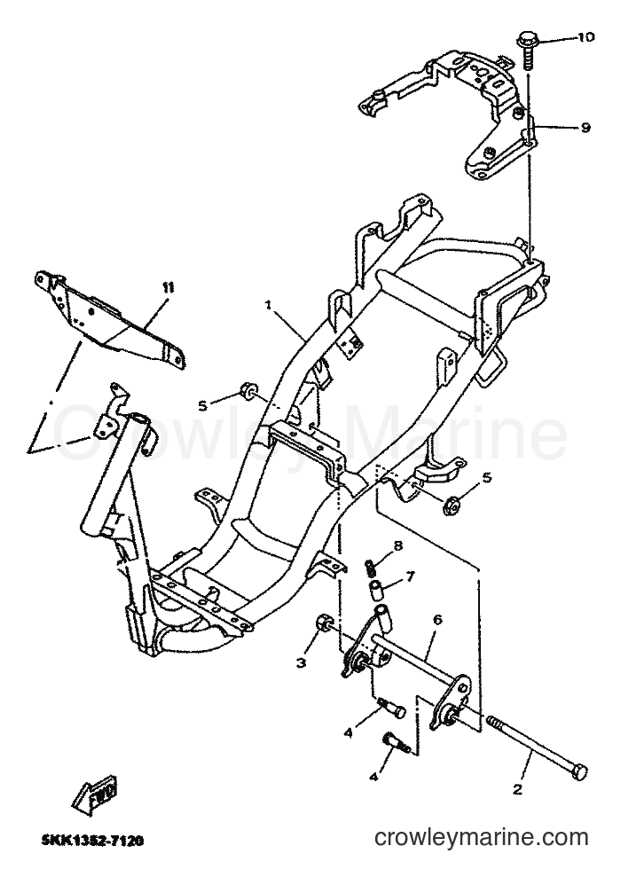 Yamaha Motors YN50M (5MRG) [010] - FRAME