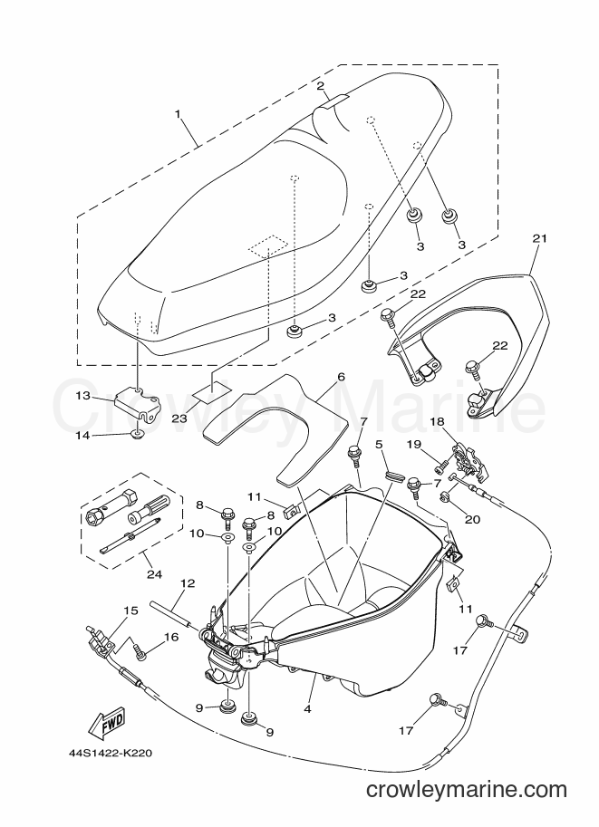 2012 Scooter AL125C - AL125C (44S3) [010] - SEAT