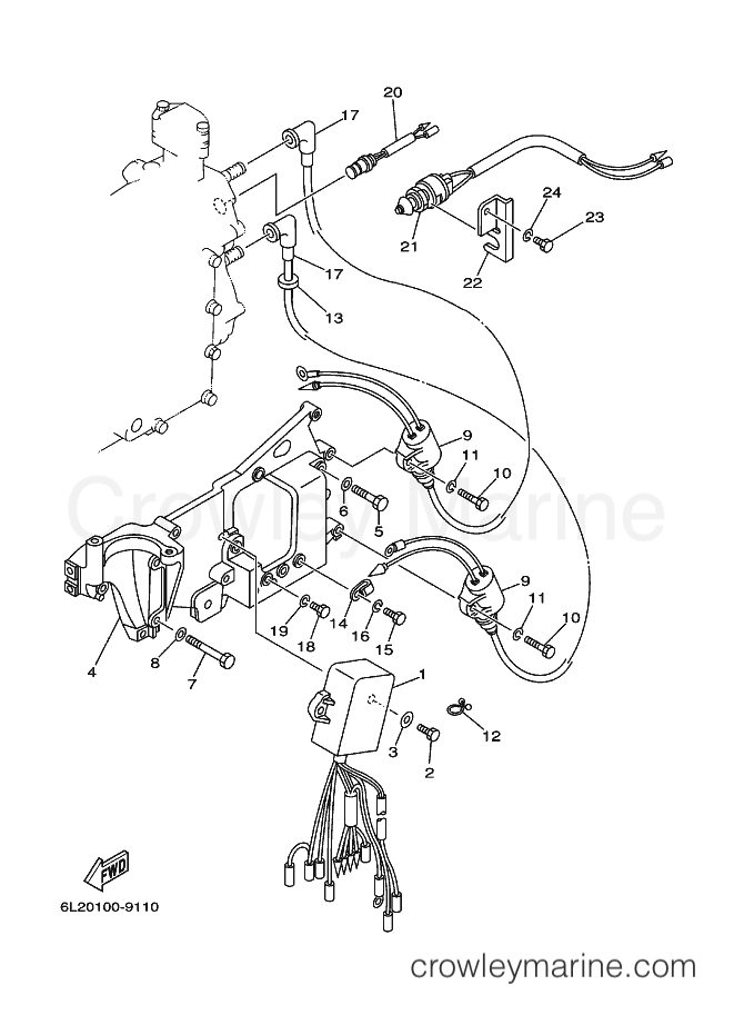 Yamaha Motors 20MSH (6L3) [030] - ELECTRICAL 1