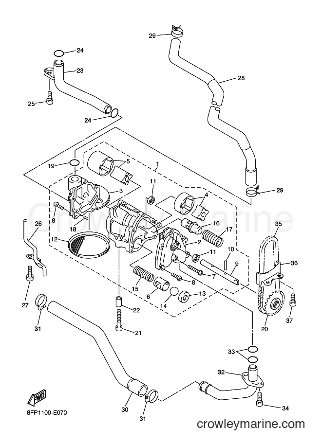 2006 Snowmobile RX10ST - RX10ST (8FT2) [010] - OIL PUMP