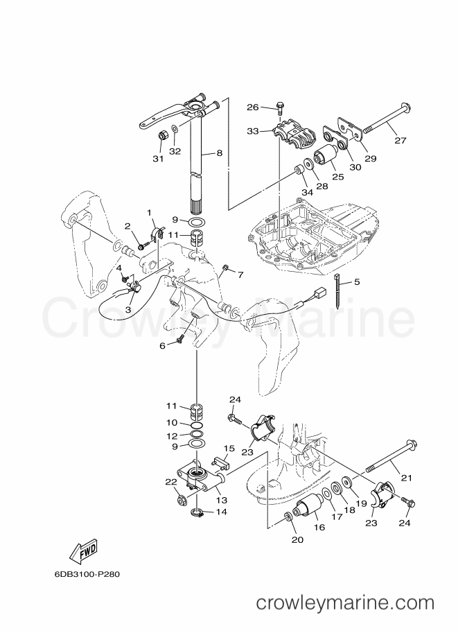Yamaha Motors FL200GET (6DW4) [040] - BRACKET 2
