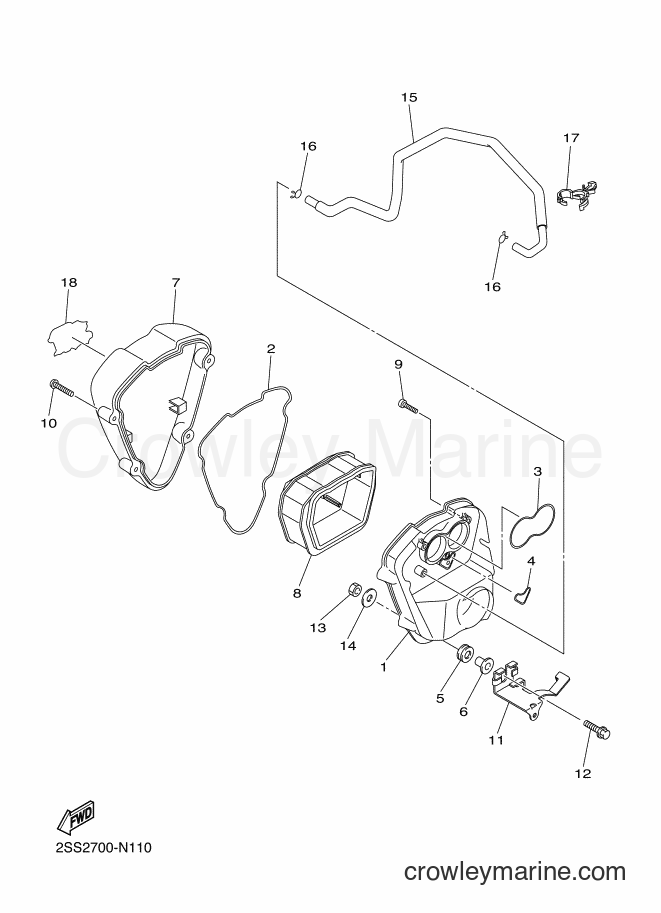 Yamaha Motors XVS1300CU (27DF) [010] - INTAKE 2
