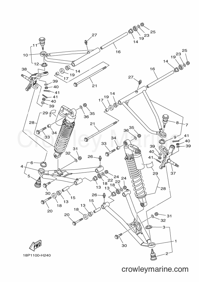 2011 ATV YFZ450R - YFZ450R (18PF) [010] - FRONT SUSPENSION & WHEEL