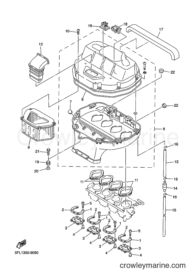 1999 Sport Bike YZF-R7 - YZF-R7 (5FL1) [010] - INTAKE