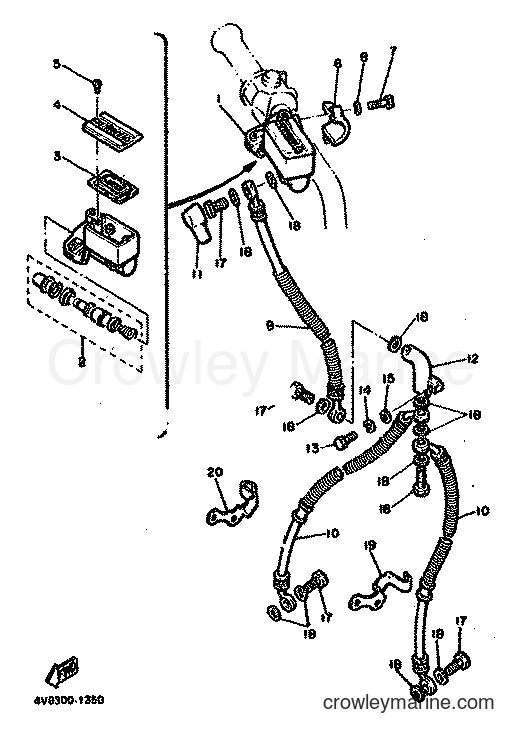 Yamaha Motors XJ550 (4V8) [999] - FRONT MASTER CYLINDER