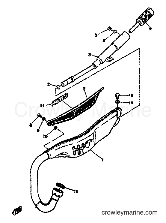 1978 Scooter LB80 - LB80 (1F5) [999] - EXHAUST