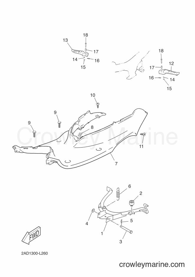 Yamaha Motors CS50 (2ADF) [030] - STAND & FOOTREST