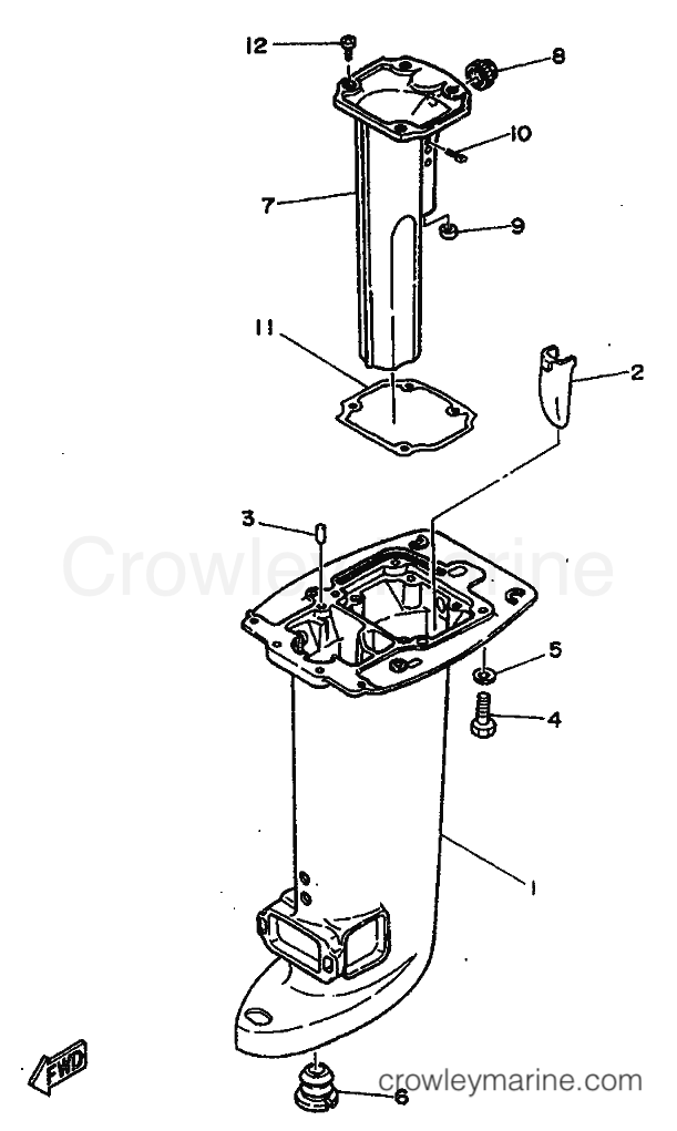 Yamaha Motors 20C (6A9) [999] - UPPER CASING