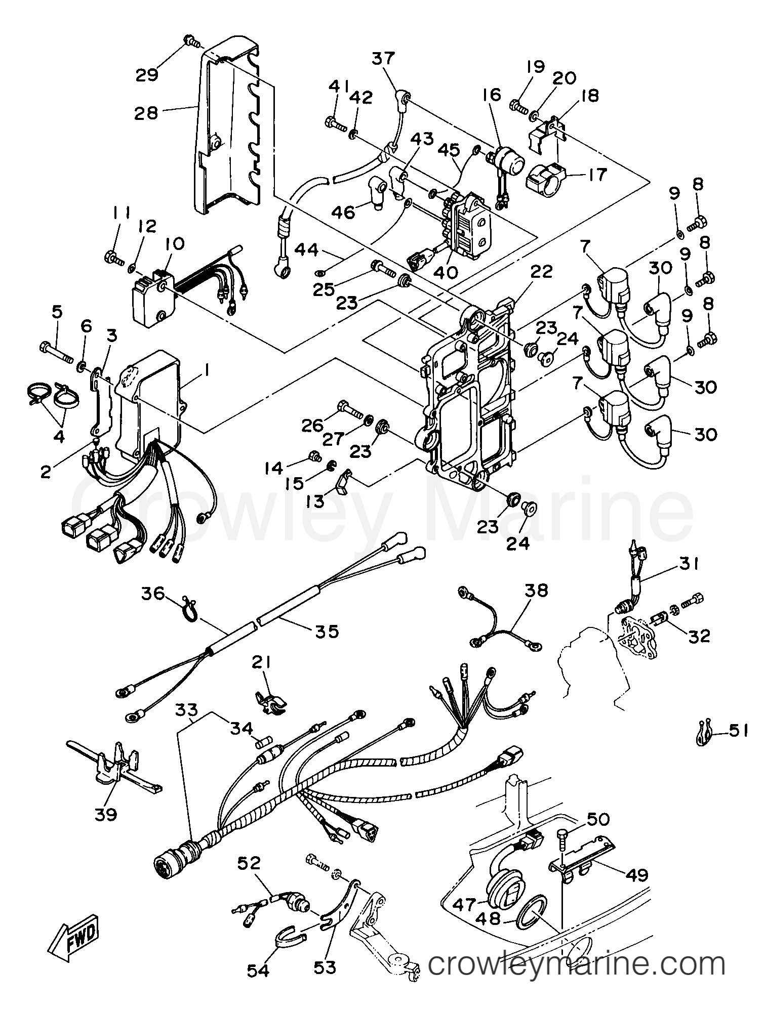 Yamaha Motors B90TLRW - ELECTRICAL 1