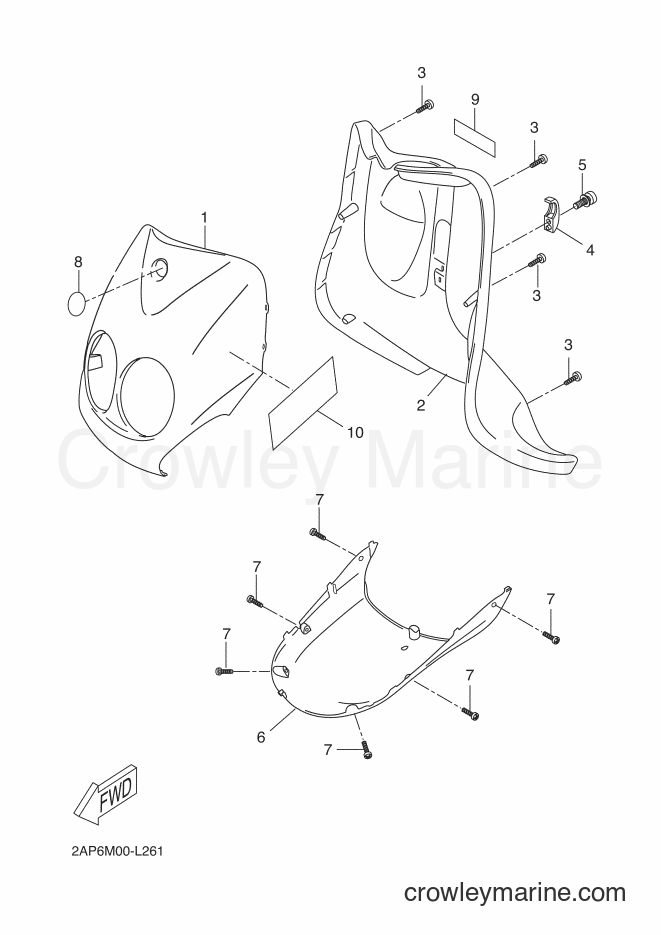 Yamaha Motors YN50 (2AP6) [020] - LEG SHIELD