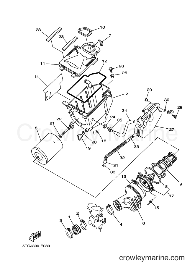 Yamaha Motors YFZ450 (5D3N) [010] - INTAKE