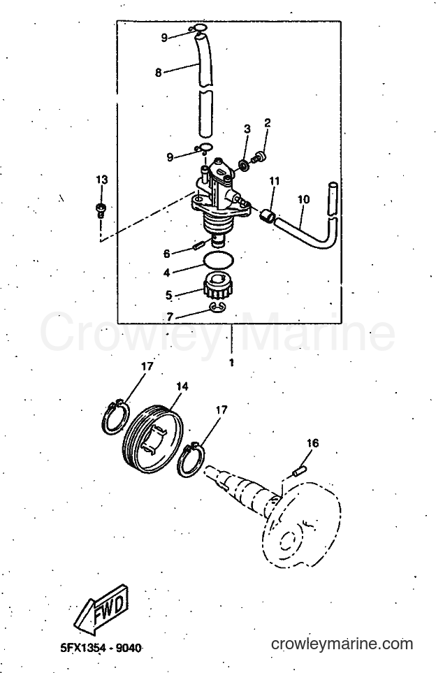 1999 Scooter CW50 - CW50 (5HG1) [010] - OIL PUMP