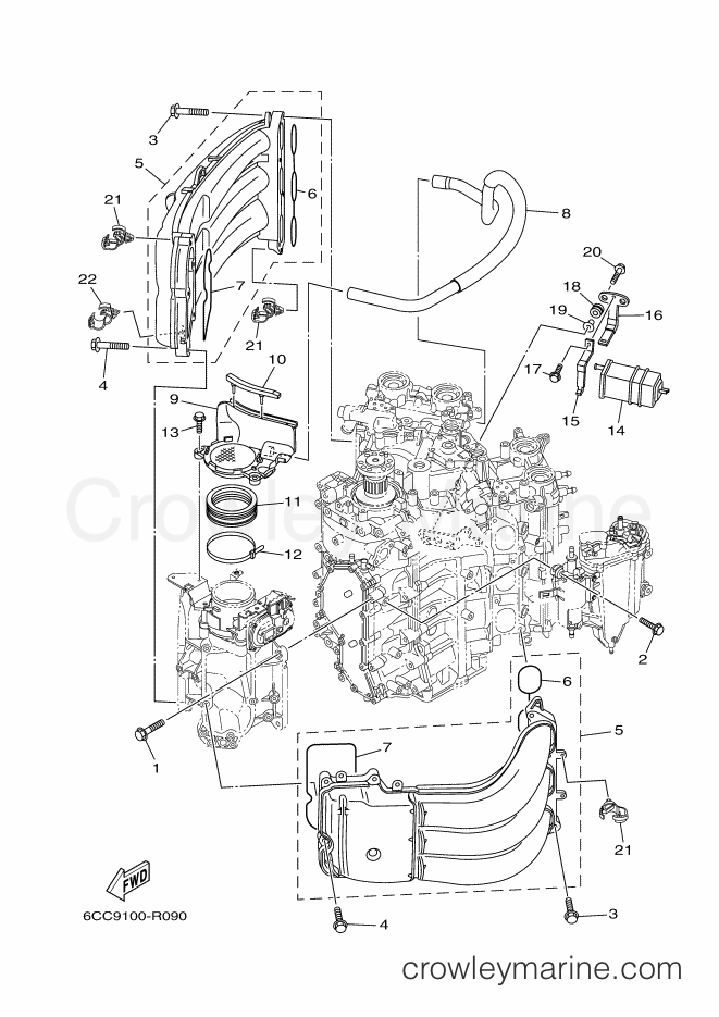 Yamaha Motors VF200A (6CD9) [050] - INTAKE 1
