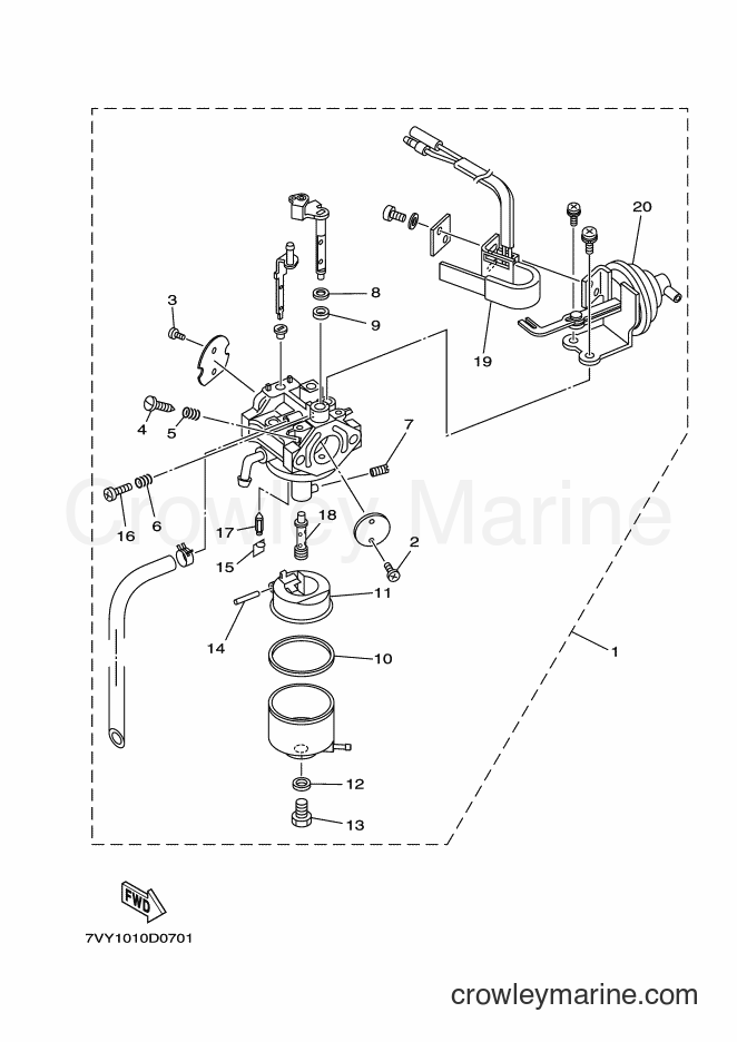 2010 Snowblower YS870JT - YS870JT (7VY3) [010] - CARBURETOR