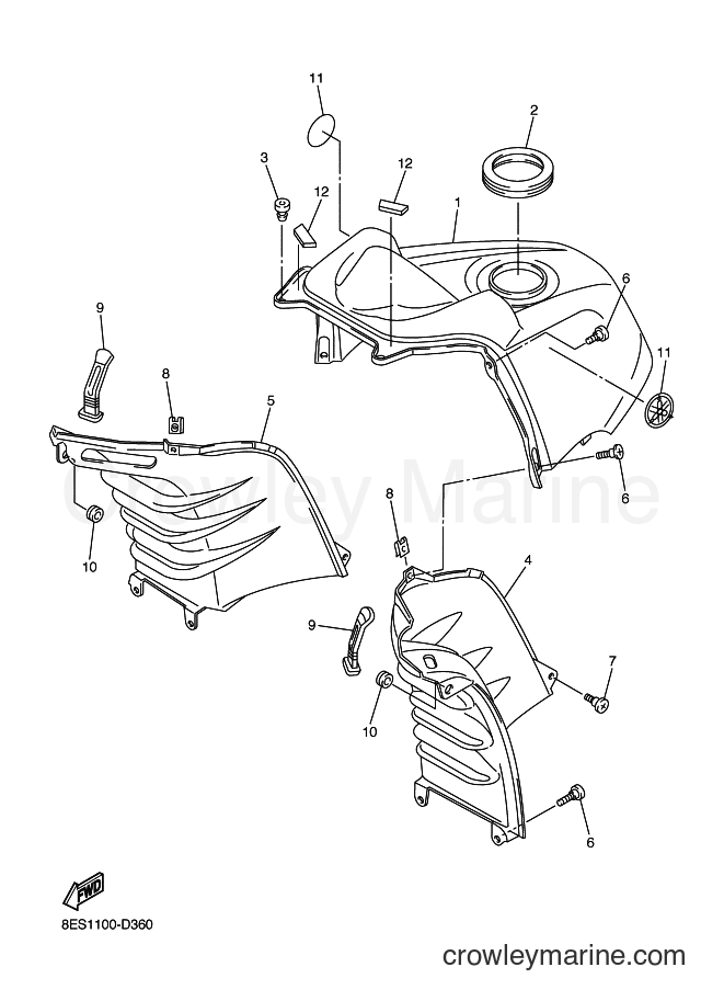 Yamaha Motors RS10VT (8ETH) [020] - INSTRUMENT PANEL