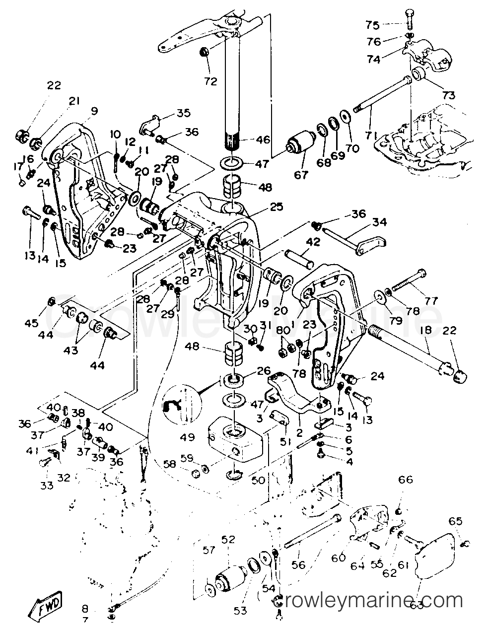Yamaha Motors 150TLRR - BRACKET 1
