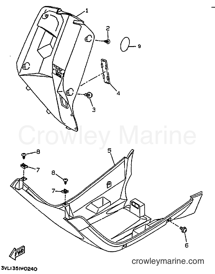 1993 Scooter CW50 - CW50 (4FG2) [010] - LEG SHIELD
