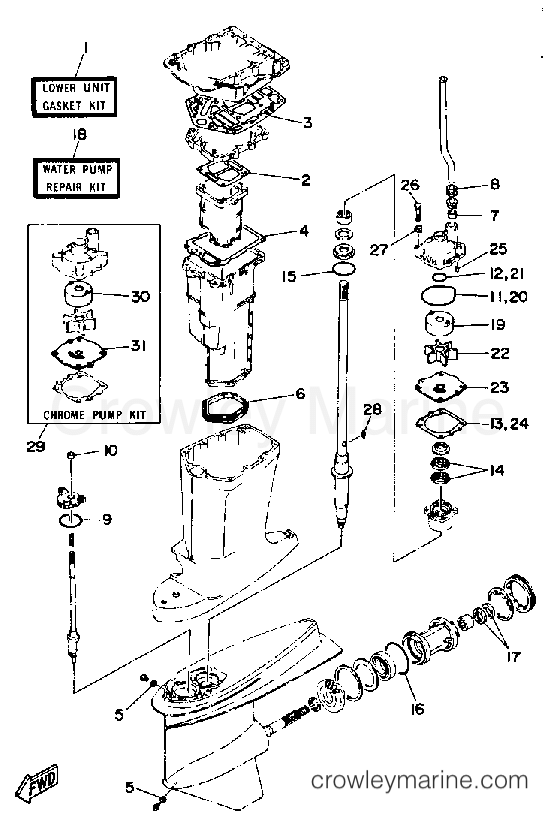 Yamaha Motors V6EXCELXH - REPAIR KIT 2