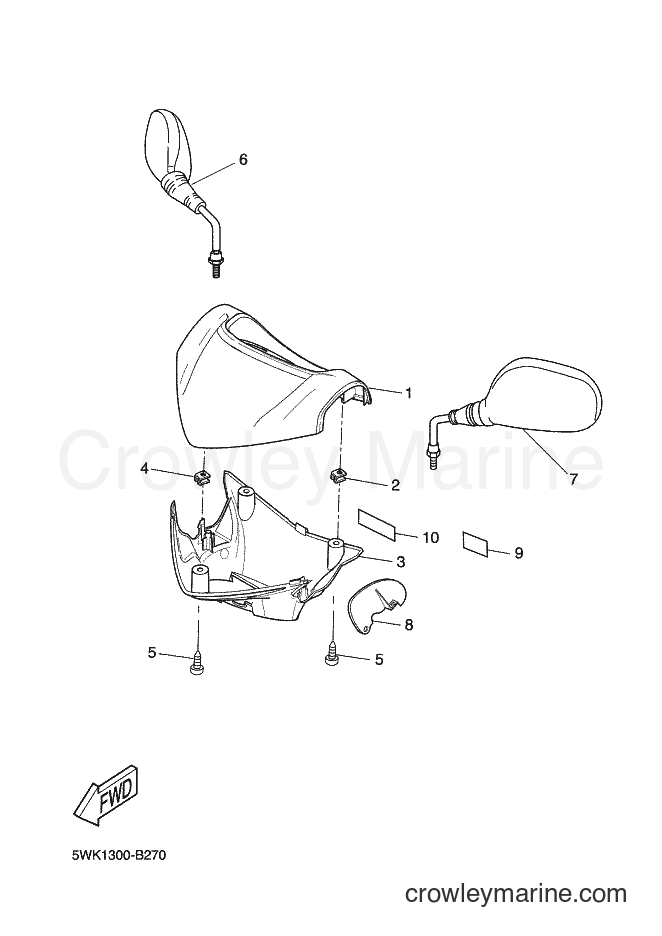 2003 Scooter EW50 - EW50 (5WK1) [040] - COWLING 1
