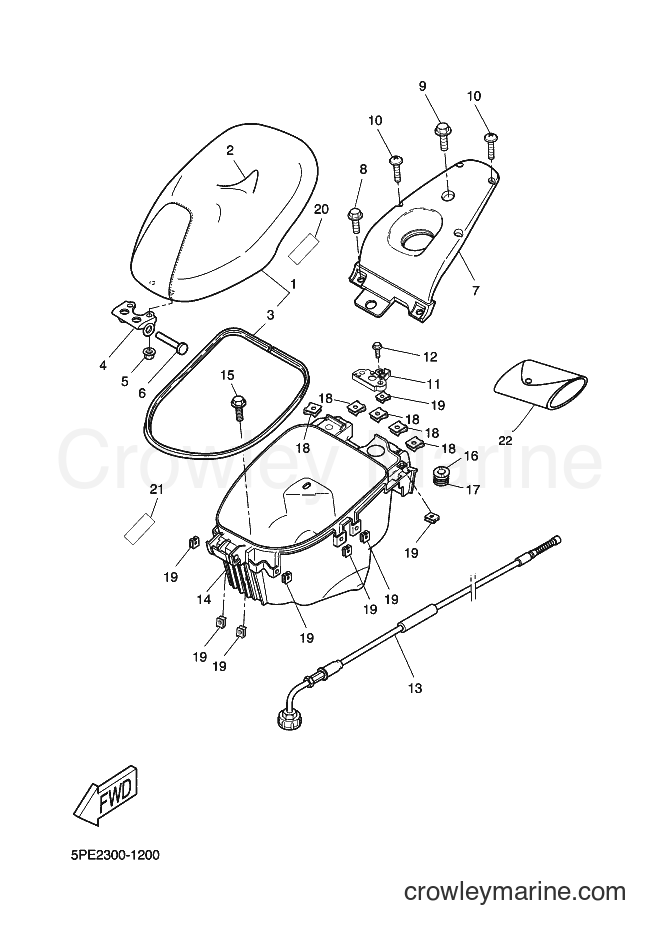 2002 Scooter YQ50 - YQ50 (5PE5) [060] - SEAT & CARRIER