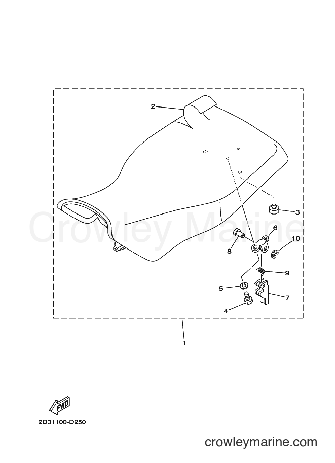 2007 ATV YFM80G - YFM80G (2D38) [010] - SEAT
