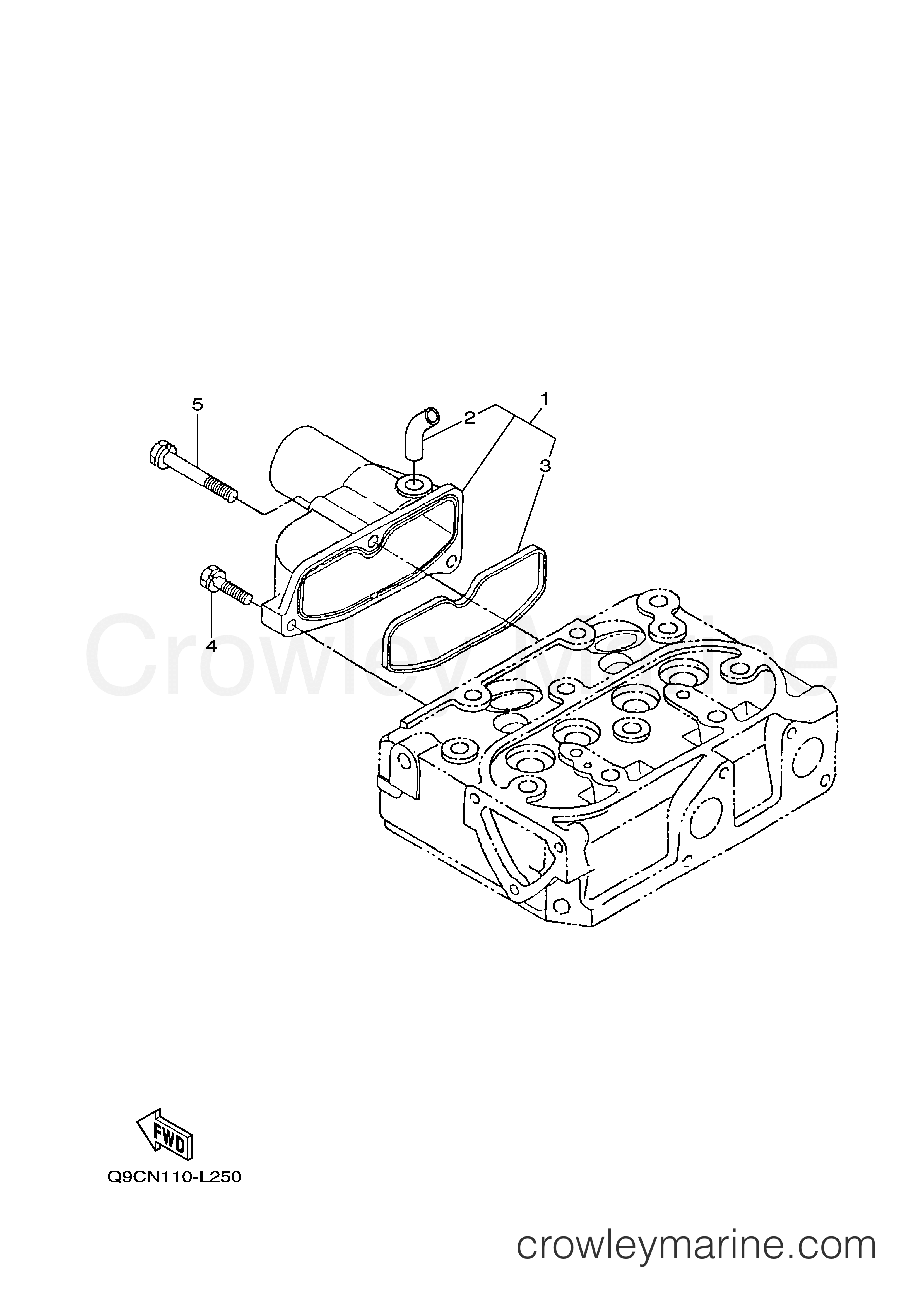 Yamaha Motors EDL7000SDE - INTAKE MANIFOLD