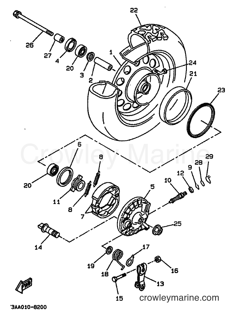 1994 Scooter CW50 - CW50 (3WV5) [999] - FRONT WHEEL
