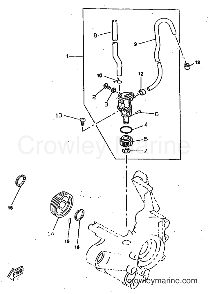 1998 Scooter CW50RSP - CW50RSP (4WL6) [010] - OIL PUMP