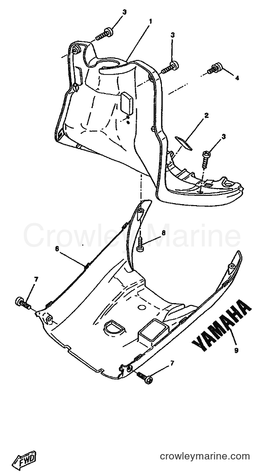 1996 Scooter CW50RSX - CW50RSX (4YC1) [999] - LEG SHIELD