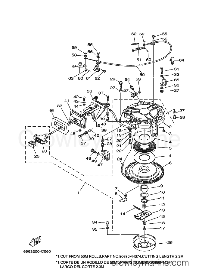Yamaha Motors E55C (6A36) [020] - STARTER