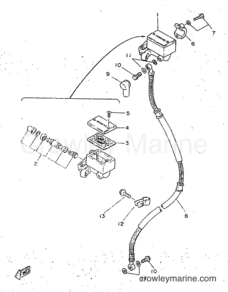 1998 Street Bike SR250 - SR250 (21L2) [010] - FRONT MASTER CYLINDER