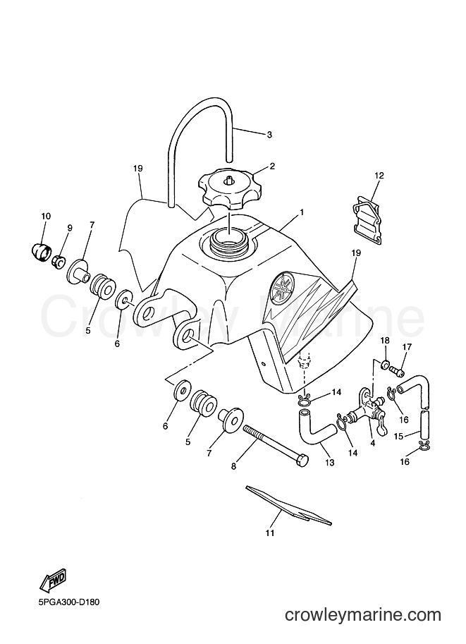 Yamaha Motors PW50 (5PG9) [030] - FUEL TANK