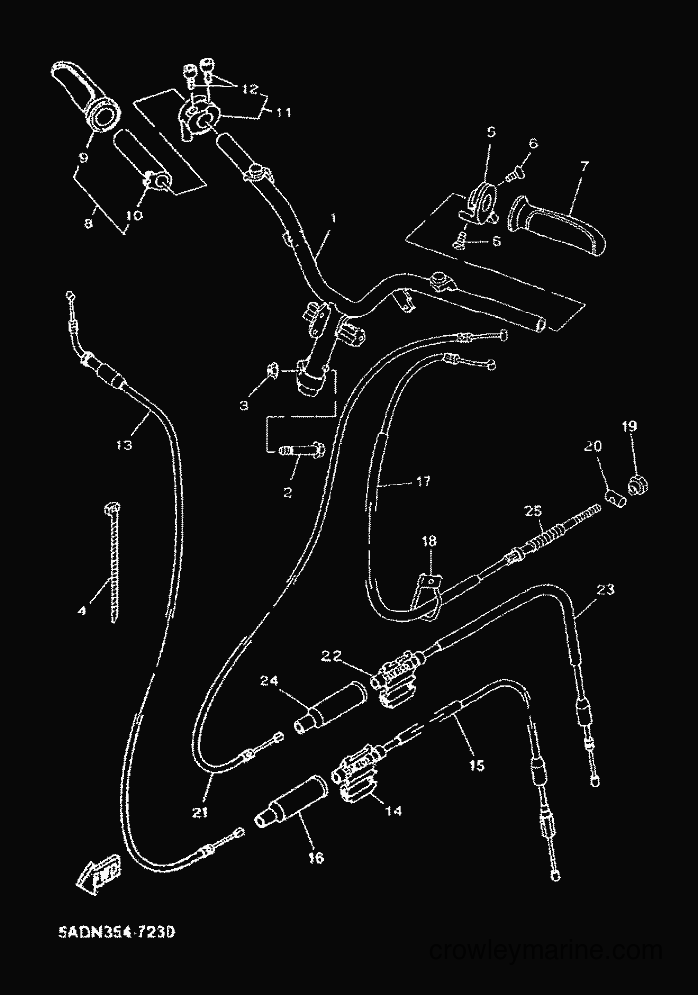Yamaha Motors YN50 (5MR3) [010] - STEERING HANDLE & CABLE