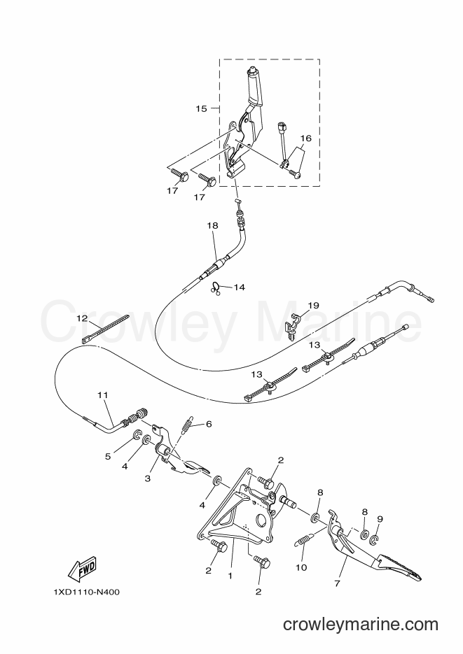 Yamaha Motors YXC700 (2PG2) [010] - PEDAL WIRE