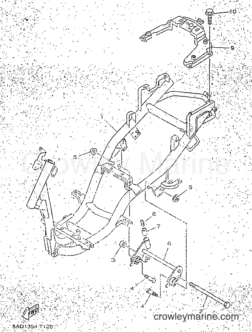 1998 Scooter YN50 - YN50 (5AD6) [010] - FRAME