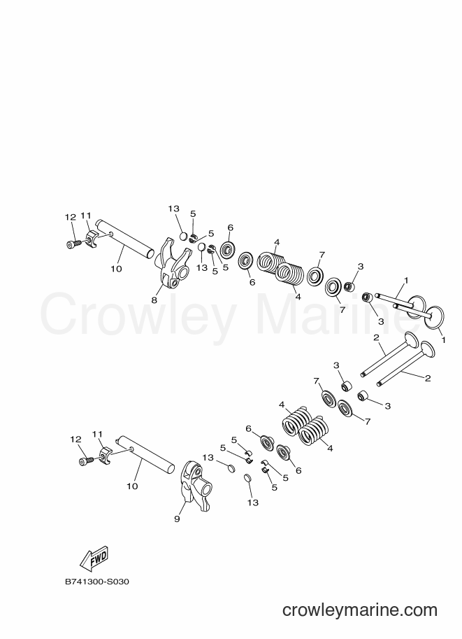 Yamaha Motors CZD300-A (B741) [010] - VALVE