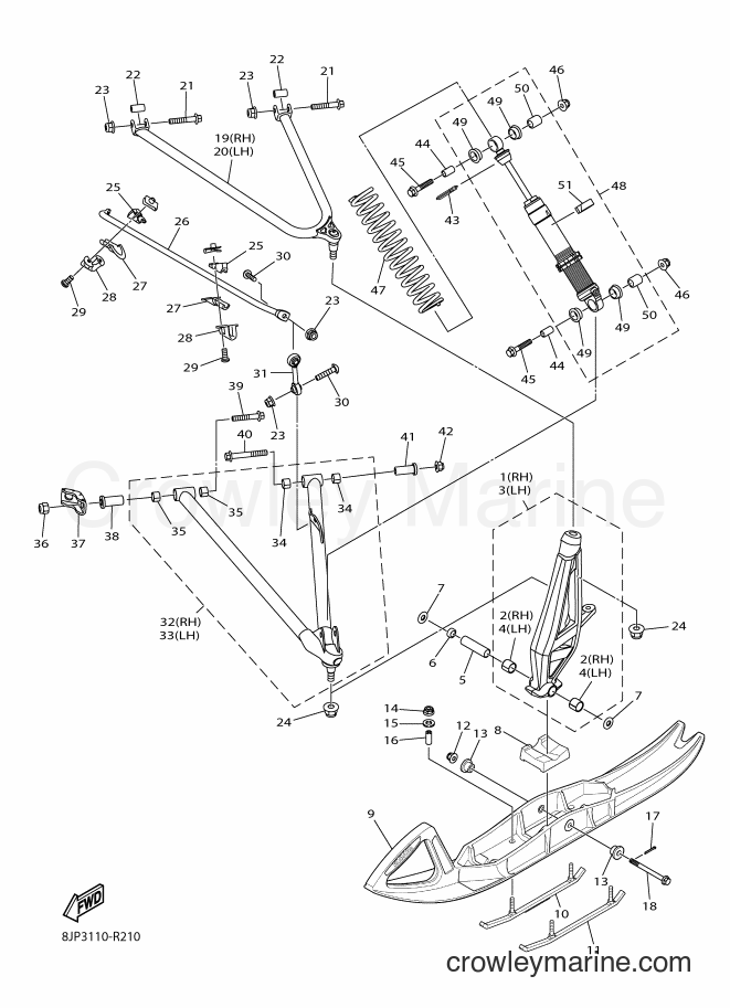 Yamaha Motors SRV10SP (8LN2) [010] - SKI