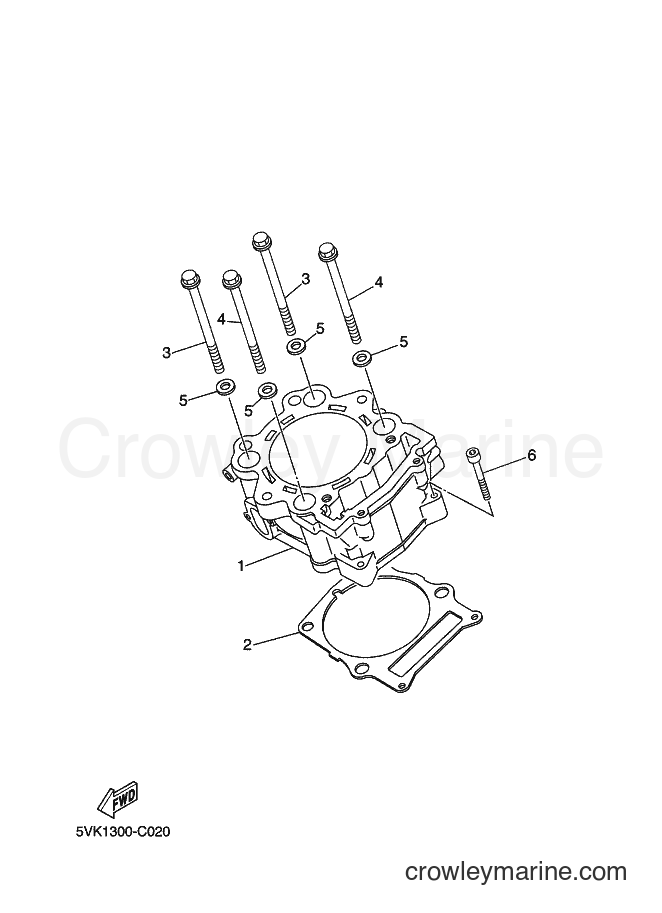 2005 Dirt Bike XT660R - XT660R (5VK4) [090] - CYLINDER