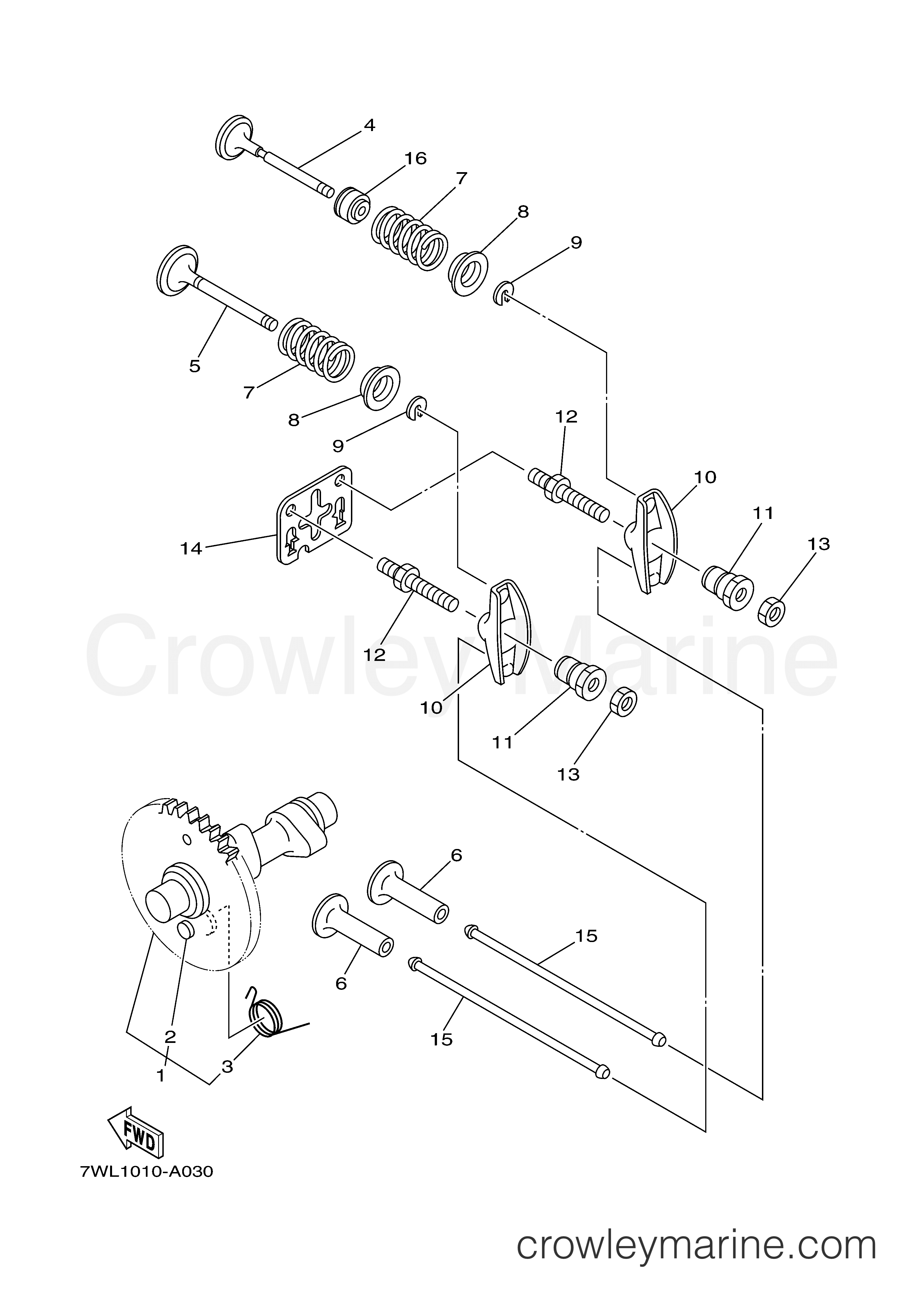 Yamaha Motors EF3000ISEB - CAMSHAFT VALVE